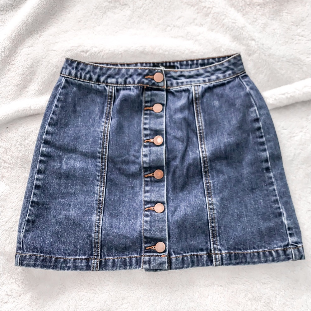 forever21 jean skirt